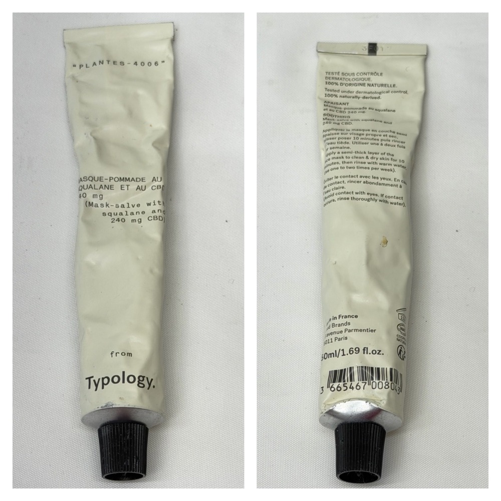 Typology Plantes - 4006 Mask Salve Squalane Soothing‎ Ointment Made In France
